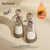 达芙妮雪地靴女2025新款东北加绒加厚马丁靴保暖棉鞋女外穿冬季女鞋