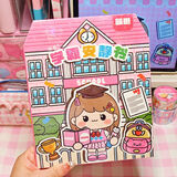 萌崽喵喵麻辣烫安静书玩具书学霸学渣安静书女孩7-12岁磁力果冻贴 果冻版学霸安静书1本