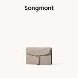 Songmont山下有松循迹系列钱包设计师款皮夹短款卡包夹礼物男女零钱包 风衣灰 预售7天