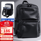 高尔夫（GOLF）双肩包男士旅行背包15.6英寸电脑学生书包软皮防泼水出差通勤背包