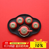 万仟堂（Edenus）茶具高档 功夫茶具套装 陶瓷水果茶具柿子茶壶茶盘茶杯 事事如意