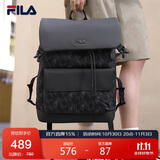 FILA 斐乐官方【黑武士】男士背包2025时尚休闲双肩包书包大容量电脑