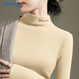 真维斯（Jeanswest）仿德绒打底衫女装秋冬季长袖t恤衣服加绒保暖加厚内搭半高领秋衣
