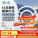雷士（NVC）LED灯盘吸顶灯替换灯芯灯板磁吸光源模组环形灯管62瓦正白光