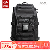 MAXGEAR X7战术双肩包男多功能电脑背包军迷户外休闲时尚个性旅行 黑色