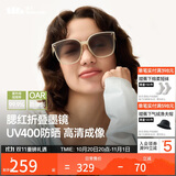 蕉下（beneunder）墨镜男女防晒太阳镜骑行眼镜开车专用墨镜显气色方圆大框户外出游