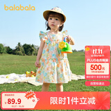 巴拉巴拉宝宝连衣裙婴儿裙子儿童公主裙女童夏装2025甜美时尚208225111005