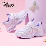 迪士尼（Disney）女童运动鞋儿童户外舒适跑步鞋中大童潮流百搭休闲鞋 淡紫 33