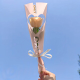 领香鲜花速递单支玫瑰花束康乃馨公司活动员工礼物全国同城配送 单支香槟玫瑰A（20支起送，单拍不发货）