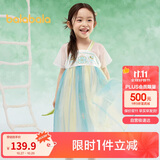 巴拉巴拉女童连衣裙儿童裙子夏装刺绣国风汉服襦裙新中式208225111032