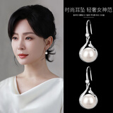 QPQK天然淡水珍珠耳环女气质高级感小众2026年新款年轻款轻奢耳坠正品 淡水珍珠耳环