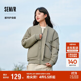 森马棉服男防水防油防污防风冬装厚飞行员棒球领夹克109724112101