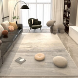 羊贵妃（YANGGUIFEI）客厅地毯入户门毯子家用地毯轻奢高级感防滑沙发地毯卧室现代简约 墨染 140cm*200cm 【新升级比利时绒】