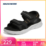 斯凯奇（Skechers）凉鞋男士秋季厚底休闲鞋软底外穿运动凉拖鞋237286