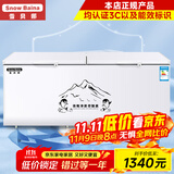 雪贝娜冰柜商用大容量全冷冻家用双温卧式冷柜展示柜 1028单温【铜管一级能效】长2米