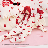 野兽派家居（tbh）宋雨琦同款三丽鸥Hello Kitty法兰绒家居服套装冬季可外穿睡衣女 Hello Kitty法兰绒家居服 蝴蝶结 M
