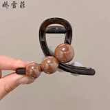 娇雪菲珍珠中号抓夹盘发鲨鱼夹 发夹后脑勺新款高级感夹子头饰发卡女盘