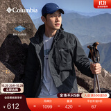 Columbia蒋奇明同款哥伦比亚户外情侣防水冲锋衣全天候徒步连帽外套XE5743 010 黑色 XS(165/88A)