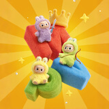 POP MART 泡泡玛特 THE MONSTERS心底密码系列 - 搪胶毛绒挂件盲盒拉布布 （N-Z）随机1个 不支持七天无理由退换