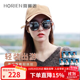 海俪恩墨镜情人节礼物女防紫外线防晒偏光太阳镜大脸显瘦开车高级驾驶镜 N16P水银膜(唐嫣同款)