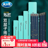 龙王恨渔具盒子线盒炼匠ABS超薄竞技大容量仕挂盒湖库野钓加长子线钩盒 炼匠迷你子线盒33*5cm