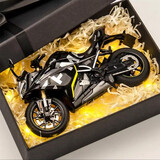 华一春风250sr摩托车模型合金车模仿真机车跑车摆件收藏男孩玩具 礼盒套装】春风250SR-黑色 摩托车