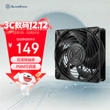银昕（SilverStone）FHS140X 14CM工业风扇 (双滚珠轴承/PWM可调速/高风压/高转速3400RPM) 