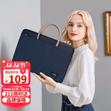 高尔夫（GOLF）电脑包女14英寸手提苹果笔记本华为单肩斜挎包商务公文包女通勤