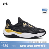 安德玛（UNDERARMOUR）库里Curry Splash 24 AP男女情侣运动篮球鞋3027262 黑色001 40.5