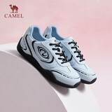 骆驼（CAMEL）【王俊凯同款】月牙2.0德训鞋女新款休闲鞋 L25S577059C 蓝色 37