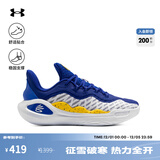安德玛（UNDERARMOUR）库里CURRY 11男女情侣运动篮球鞋3027416 蓝黄色100 3026615-100 42