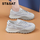 星期六厚底德训鞋女2025年新款轻薄透气阿甘鞋软底舒适不累脚休闲运动鞋