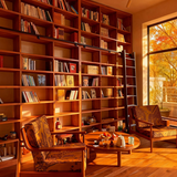 鲁班一木老榆木书架全实木落地书桌书柜组合简约带书架摆件定制书架带书柜 3cm老榆木板