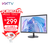KKTV 21.5英寸 电脑显示器   75Hz  高清FHD 可壁挂 监控便携办公液晶显示屏  K22ZHT
