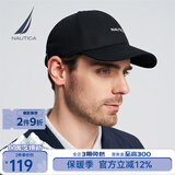 诺帝卡（NAUTICA）男装春夏新款休闲棒球帽男HE4101 黑色0TB 均码 F