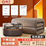 扬子水暖毯电热毯水循环加热床垫电褥子单人双人无辐射孕婴智能恒温 灰机械旋钮2.0*1.8M