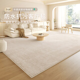 布迪思奶油风地毯客厅卧室防水免洗可擦沙发仿羊绒家用轻奢高级感加厚毯 诗赋02【防水加厚仿羊绒】 200cm*300cm 【客厅百搭尺寸】