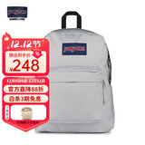 JANSPORT杰斯伯书包轻便双肩包男女旅行包简约背包电脑包学生校园 4QUTDH7雾凇-带侧边袋-25年