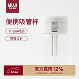 无印良品（MUJI）共聚酯 便携吸管杯350ml塑料杯随行杯运动水杯Tritan材质儿童水杯