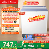 小天鹅（LittleSwan）双桶双缸洗衣机半自动 12公斤大容量 强力去污 洗大件 节能 TP12S156 家电国家补贴20% 一级能效