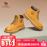 骆驼（CAMEL）【山泽】大黄靴男时尚马丁靴男休闲工装靴 L14W307636 土黄 41