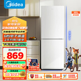 美的（Midea）181升两门冰箱白色两门小户型客厅家用电冰箱租房宿舍低音节能低噪可冷藏冷冻不占地MR-190E