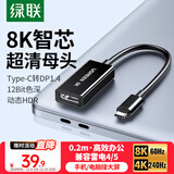 绿联Type-C转DP1.4线雷电4/5转换器USB-C转接头8K60/4K240Hz投屏适用MacBook Air笔记本电脑接显示器
