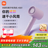 米家小米电吹风 速干吹风机 H301薄雾紫 负离子护发 送女友生日礼物推荐