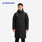 迪卡侬（DECATHLON） 羽绒服男中长款大衣外套MSCW 经典黑（新老款款式随机发货） XS