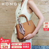 红谷女包单肩包女手提包包牛皮斜挎包丝巾搭配戴妃包 生日礼物送女友