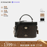 蔻驰（COACH）【品牌直供】女包 KAY盒子包手提斜挎包 黑色CBQ35生日礼物