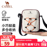 骆驼斜挎包女单肩包休闲挎包时尚包包健身运动通勤小包手机收纳包 575B777025-酒红棕