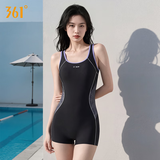 361°泳衣女连体平角竞速游泳衣保守遮肉显瘦温泉女士泳衣专业训练