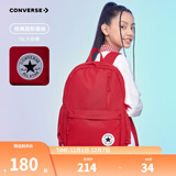 Converse匡威学生书包新款双肩包经典款大容量旅行包初高中生男女童背包 学院红 M【30*11.5*44cm 约15L】
